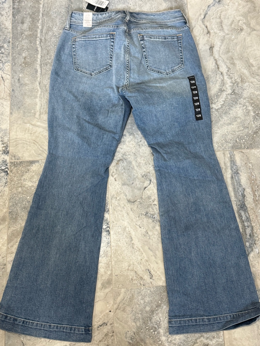 torrid Light Blue Wide-Leg Flare Jeans - Picture 4 of 5
